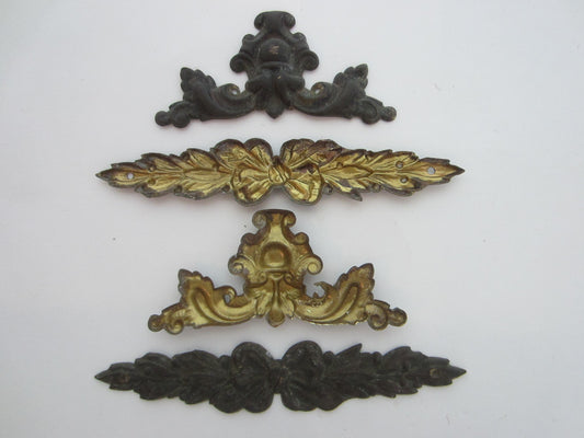 Rococo Bronze Pediments Hardware Decorative French Accessories