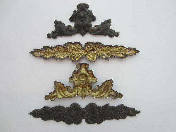 Rococo Bronze Pediments Hardware Decorative French Accessories
