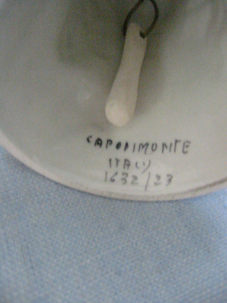 Capodimonte Italy Majolica Figurative Hand Painted Signed Ceramic Bell - Designer Unique Finds 
 - 4