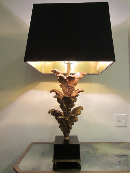 Composition Gold Acanthus Leaf Modern Lamps - Designer Unique Finds 
 - 3