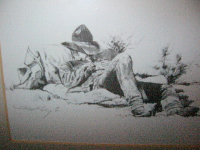 Robert Shoofly Shoflet Animated Western Signed Drawings - Designer Unique Finds 