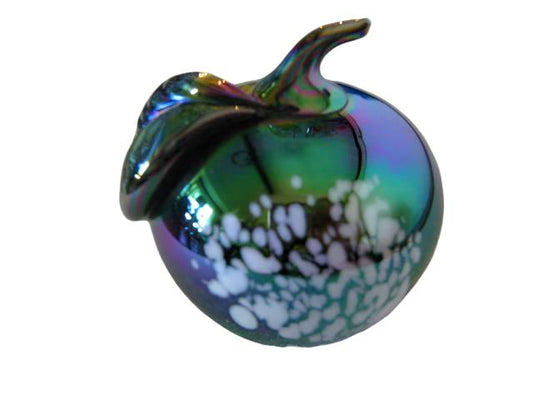 Luster Carnival Glass Apple Iridized Stemmed 