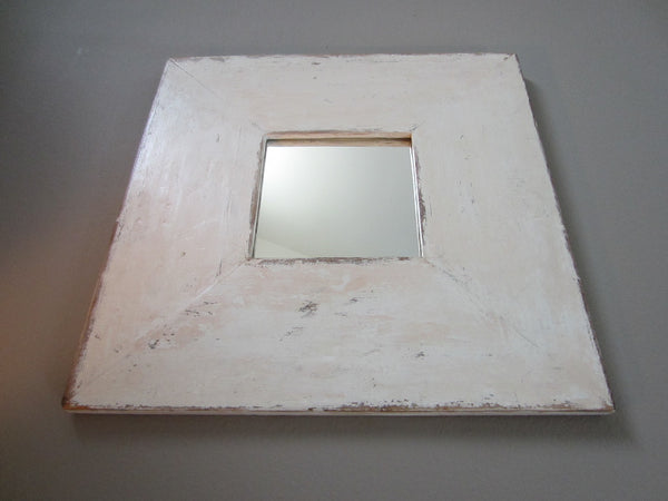 Mid Century Modern Square Design Wall Mirror