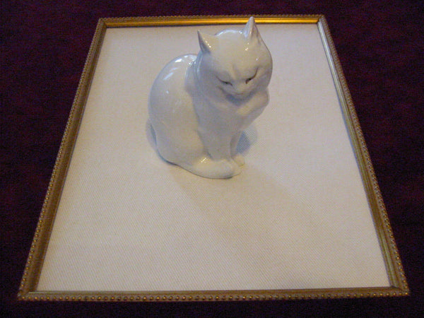 Herend Cat Figurine Hand Painted Signed Porcelain - Designer Unique Finds 
 - 2
