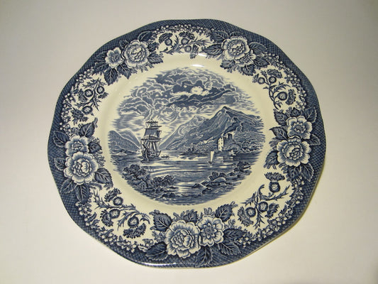 Lochs of Scotland Royal Warwick Blue On White Transfer Plate 