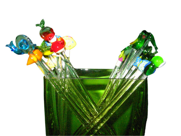 Crystal Martini Swizzle Fruits Vegetable Stick Set