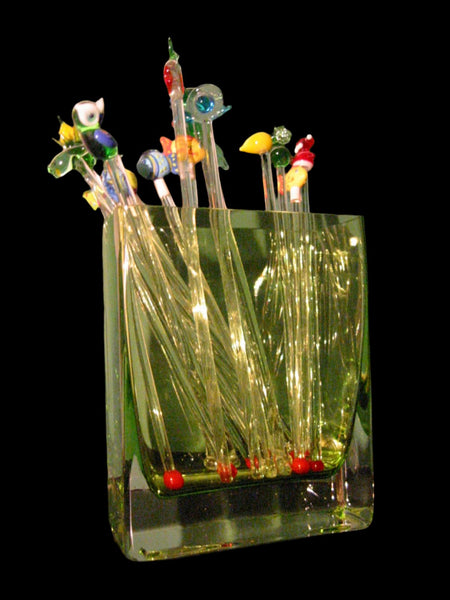 Crystal Martini Swizzle Fruits Vegetable Stick Set