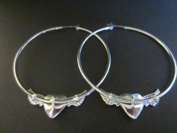 Juicy Couture Hoop Signature Earrings Decorated Swarovsky Crystals