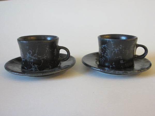 Bennington Potters Vermont Ceramic Cups Saucers