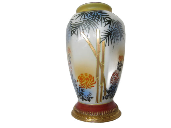 Western Germany Aerozon Original Chinoiserie Hand Painted Baluster Vase