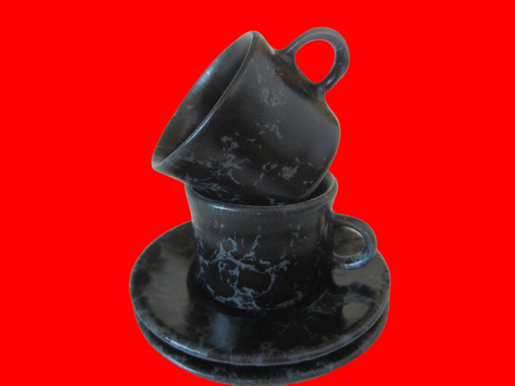 Bennington Potters Vermont Ceramic Cups Saucers Designer Unique Finds
