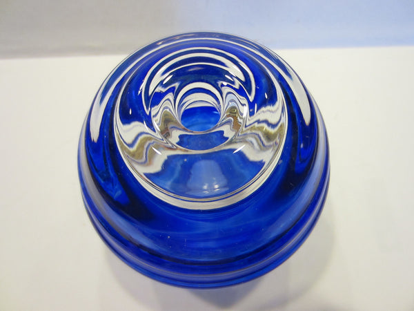 Blue Glass Match Striker Hand Made In Poland