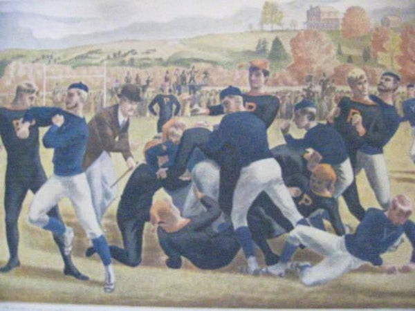 Currier Ives The First Intercollegiate Yale Princeton Football Game Circa 1930 Art - Designer Unique Finds 
 - 1