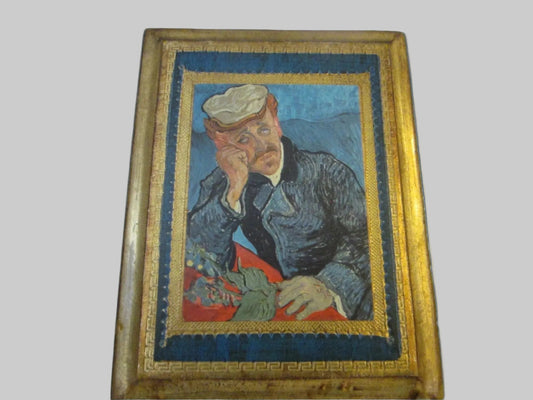 Italian Portrait Hand Decorated Painted Marked Made in Italy - Designer Unique Finds 