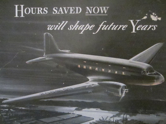 Aviator Illustration Mid Century Double Sided Aviation Political Satire Newspaper