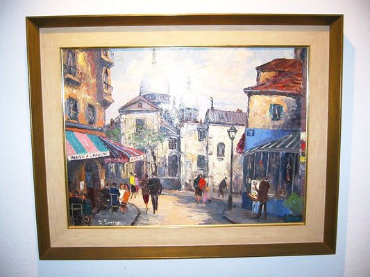 Attriubuted S Sverin St Pierre d Montmartre Paris Impressionist Oil On Canvas - Designer Unique Finds 
 - 2
