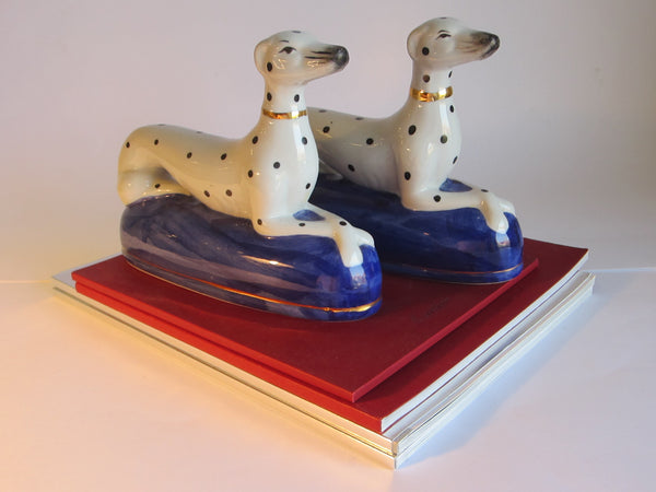 Dalmatians Porcelain Bookends - Designer Unique Finds 
 - 1