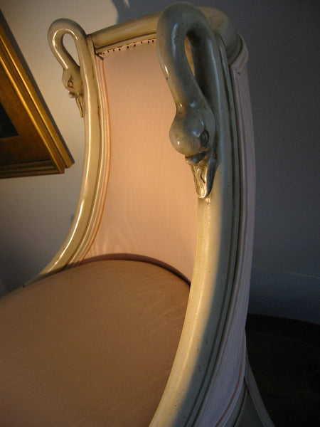 Pair of Mid Century Modern Hand Made Swan Chairs