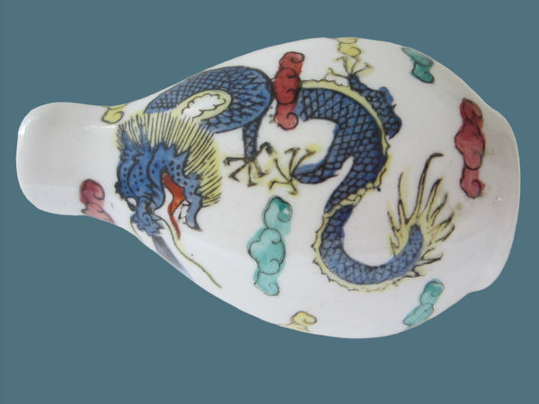 Asian Porcelain Snuff Bottle Signed Painted Dragons - Designer Unique Finds 
 - 3