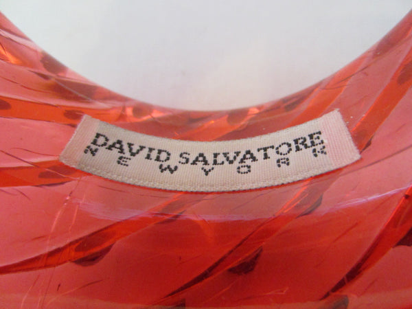 David Salvatore New York Fiery Red Bangle Spiral Style Bracelet - Designer Unique Finds 
 - 2