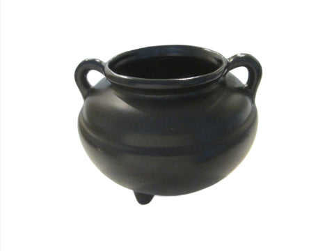 Roseville USA Black Jardinière Ceramic Pot   