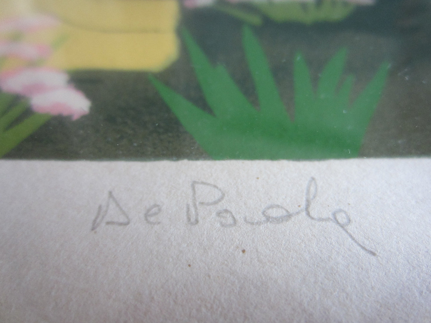 DePaola Sheer Joy Illustrated Pencil Signed Titled LE Serigraph