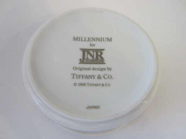 Japanned Tiffany & Co Millennium Gold Plated Cobalt Porcelain Box - Designer Unique Finds 
 - 6