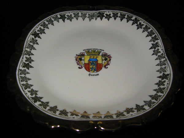 Bavaria Porcelain Bowl Center Gilt Crested Coat of Arm Medallion - Designer Unique Finds 
 - 2