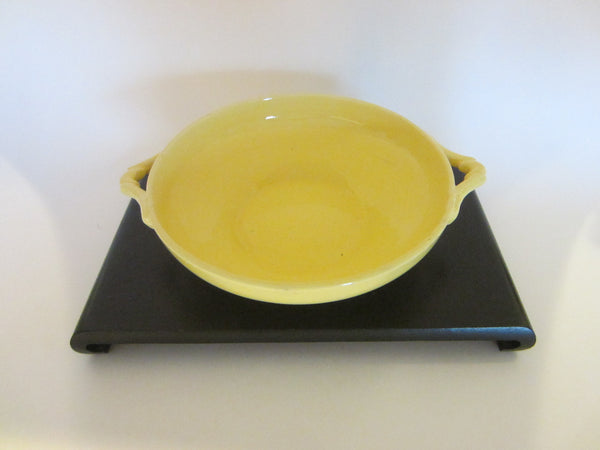 Yellow Ceramic Candy Bowl With Handles - Designer Unique Finds 