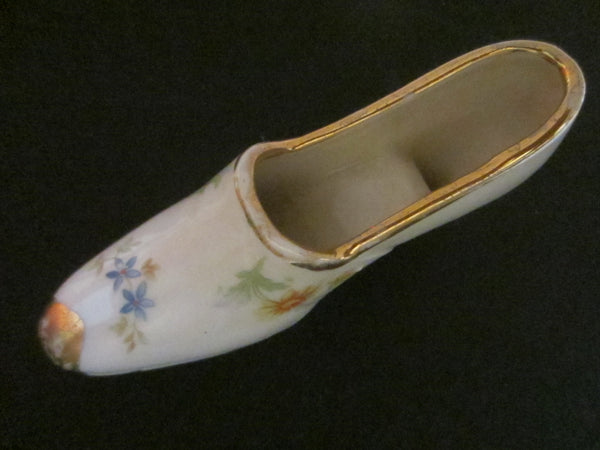 Miniature Porcelain Shoes Hand Decorated Marked Germany