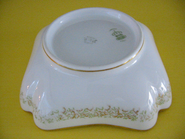 Limoges Coronet France Porcelain Bowl Gilt Decoration - Designer Unique Finds 