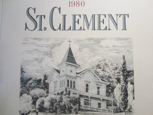 Wine Art Poster St Clement Napa Valley Cabernet Sauvignon