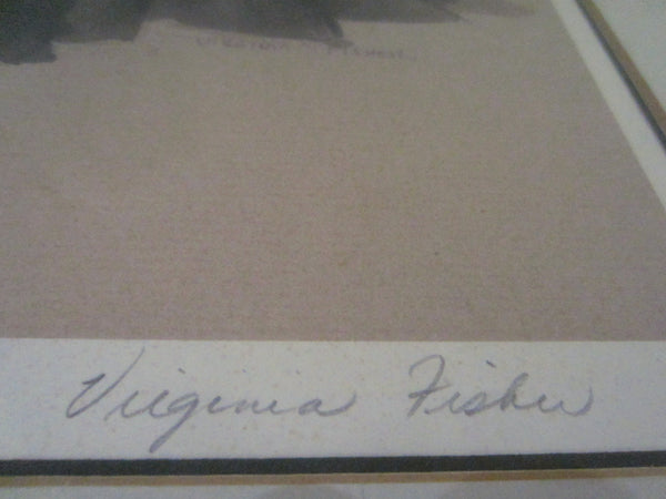 Virginia Fisher The Hucksters Deborah Kerr Clark Gable 1940 Signed Gouache