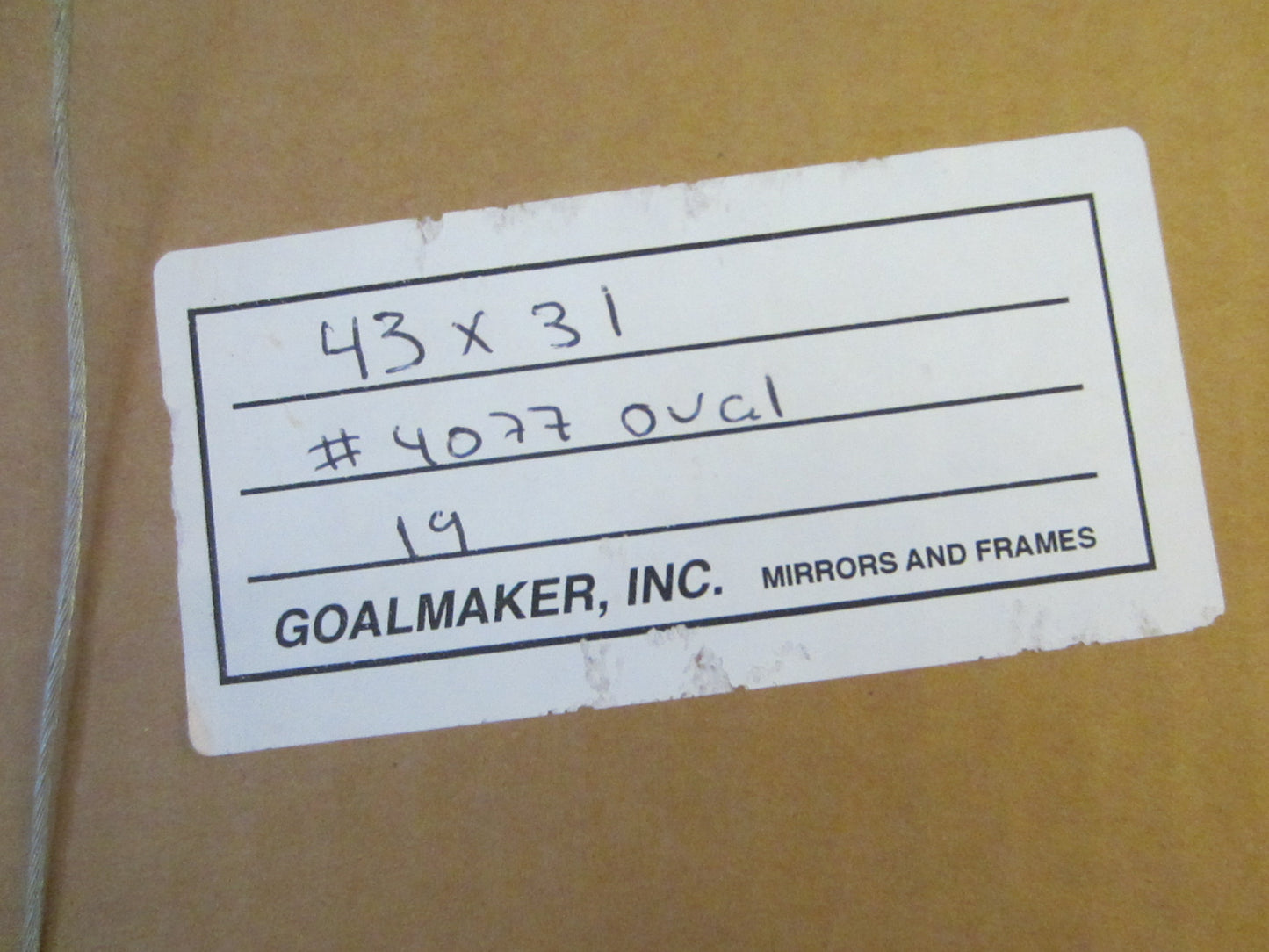 Oval Beveled Mirror Gilt Frame Floral Decorated - Designer Unique Finds 