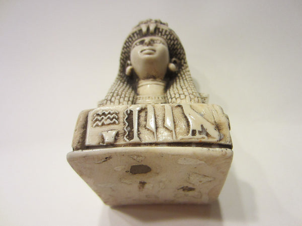 Egyptian Revival Resin Bust Classic Figure Scripted Character Relief
