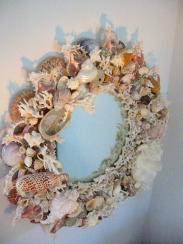 California Seashell Mirror Modernist Designed By Artist - Designer Unique Finds 
