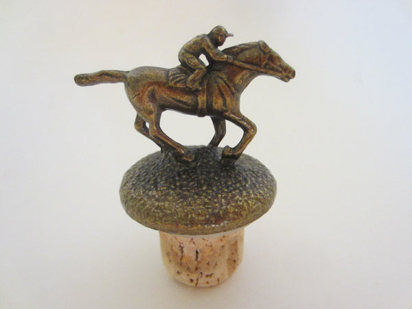 Polo Club Equestrian Brass Bottle Cork Stopper