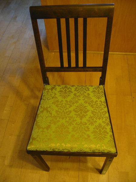 Leg O Matic American Folding Chair Lorraine Metal Manuf Co Updated Seating - Designer Unique Finds 