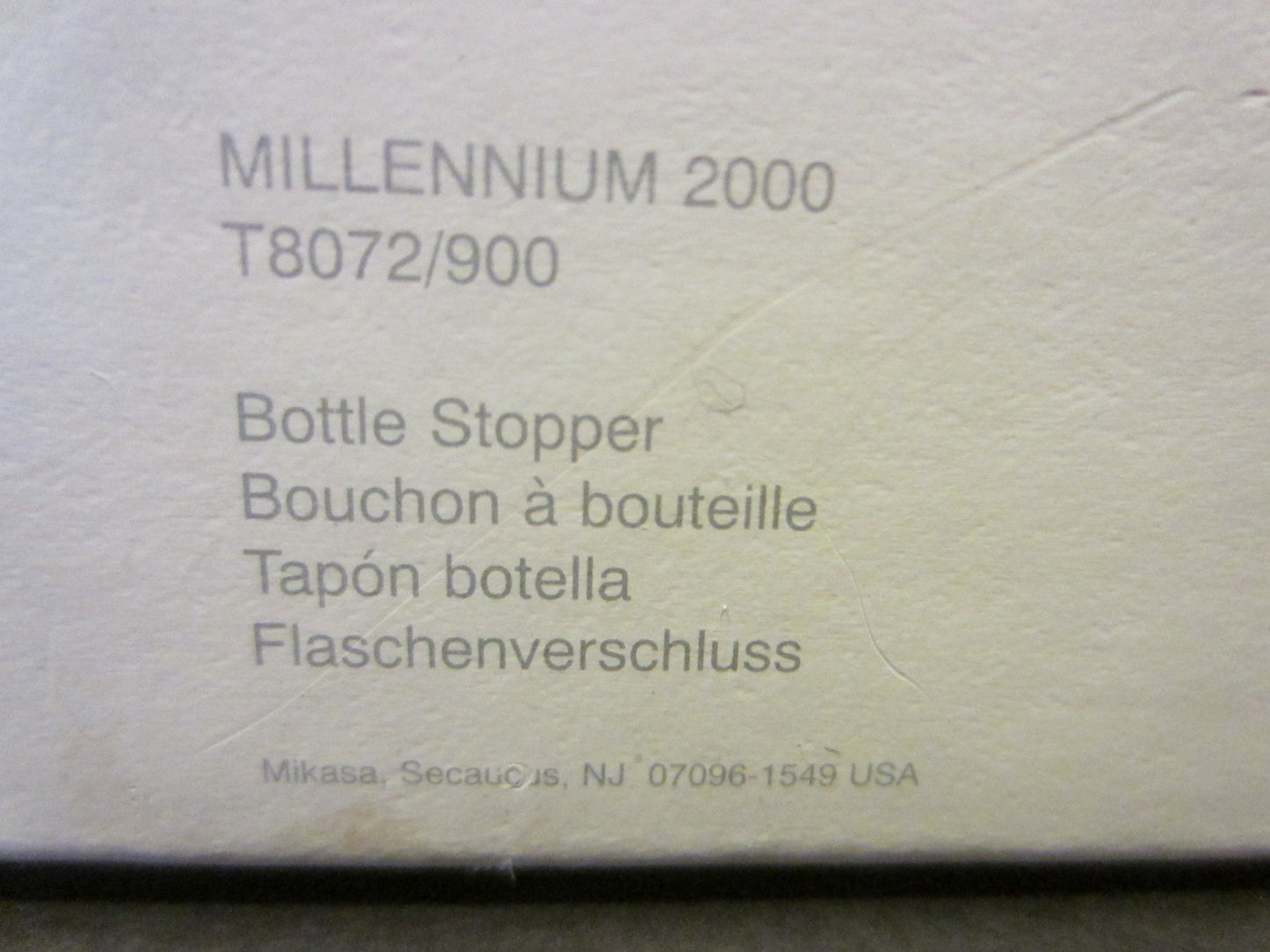 Mikasa Austria Experience The Millennium Crystal  Bottle Stopper