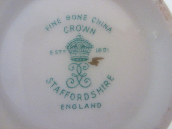 Crown Staffordshire Queen Elizabeth Coronation Fine Bone China England Cup Saucer