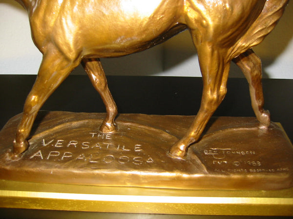 Ben Johnson Bronze Horse Sculpture The Versatile Appaloosa - Designer Unique Finds 