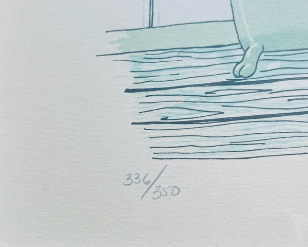 Betsy Himey Rub A Dub Scrub Limited Edition Pencil Signed Illustration