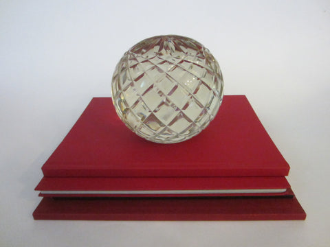 Crystal Diamond Cut Globe Sphere