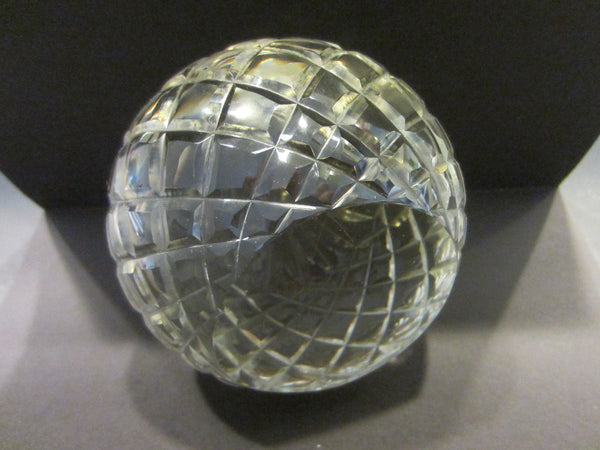 Crystal Diamond Cut Globe Sphere