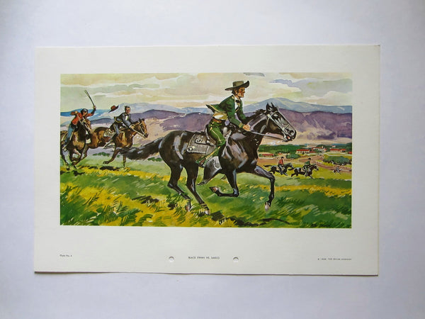 Black Swan VS Sarco California Horse Race Glen Thomas Illustration