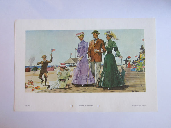 Newport On The Fourth Illustrated From The Original Series of Watercolors By Glen W Thomas
