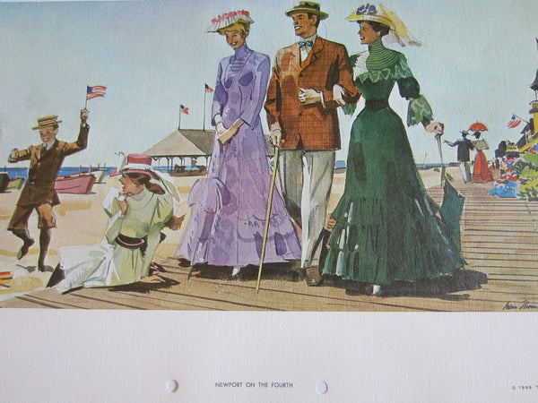 Newport On The Fourth Glen W Thomas The Original Watercolors Series Illustration