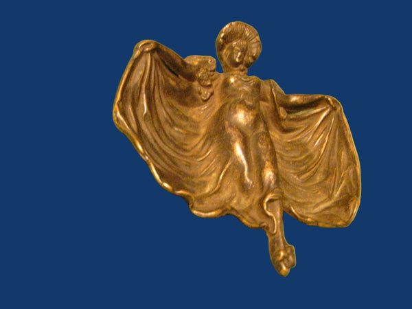 Cast Bronze Tray Art Nouveau Style Figure Relief - Designer Unique Finds 
 - 2