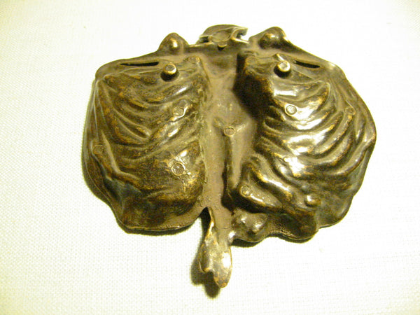 Cast Bronze Tray Art Nouveau Style Figure Relief - Designer Unique Finds 
 - 4