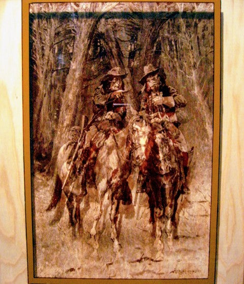 Remington Attribute Cowboy Indian Signed Impressionist Equestrian